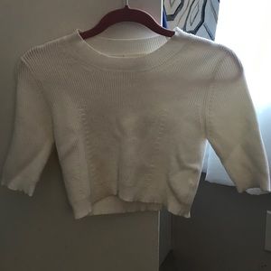 Wilfred Free White Cropped sweater